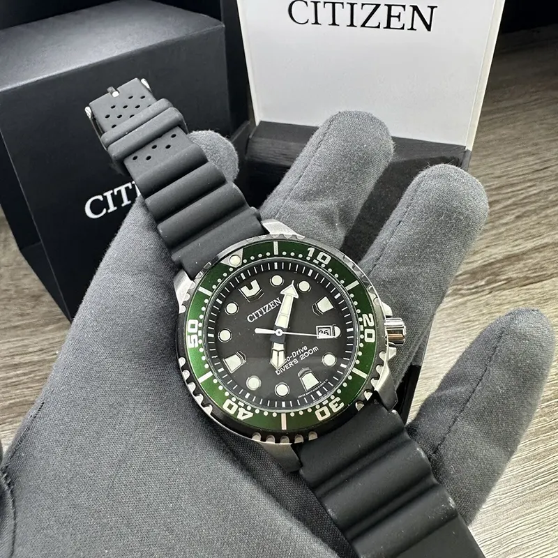 Citizen Eco-Drive Promaster Diver Black Dial Men's Watch- BN0155-08E